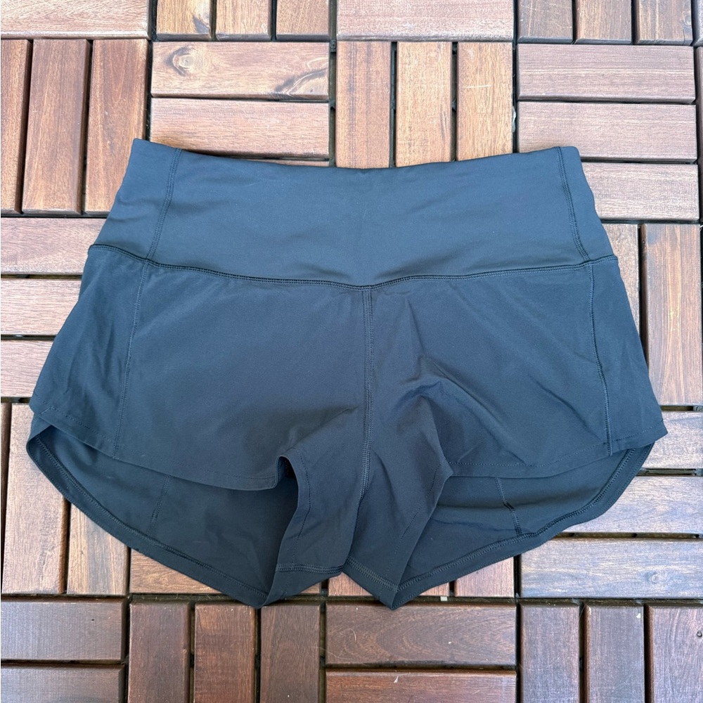 lululemon athletica Black Speed Up High Rise Short 2.5”